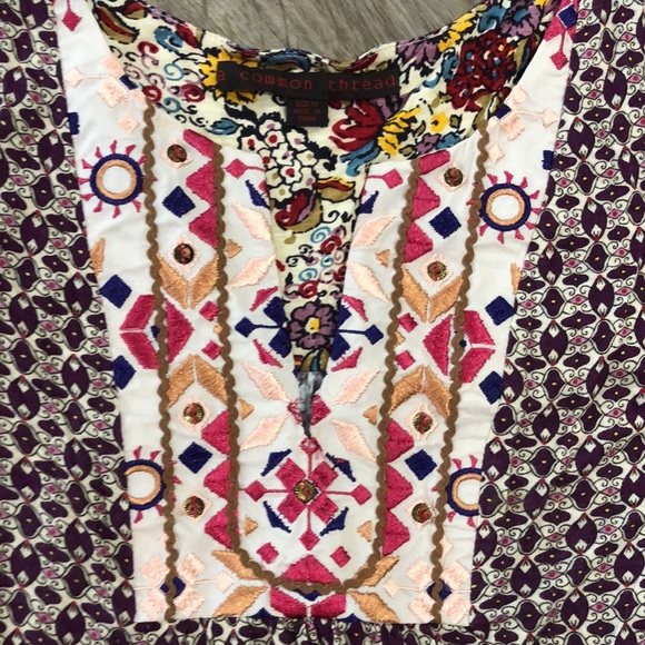 ANTHROPOLOGIE / A COMMON THREAD Boho Sleeveless Top - Picture 3 of 5